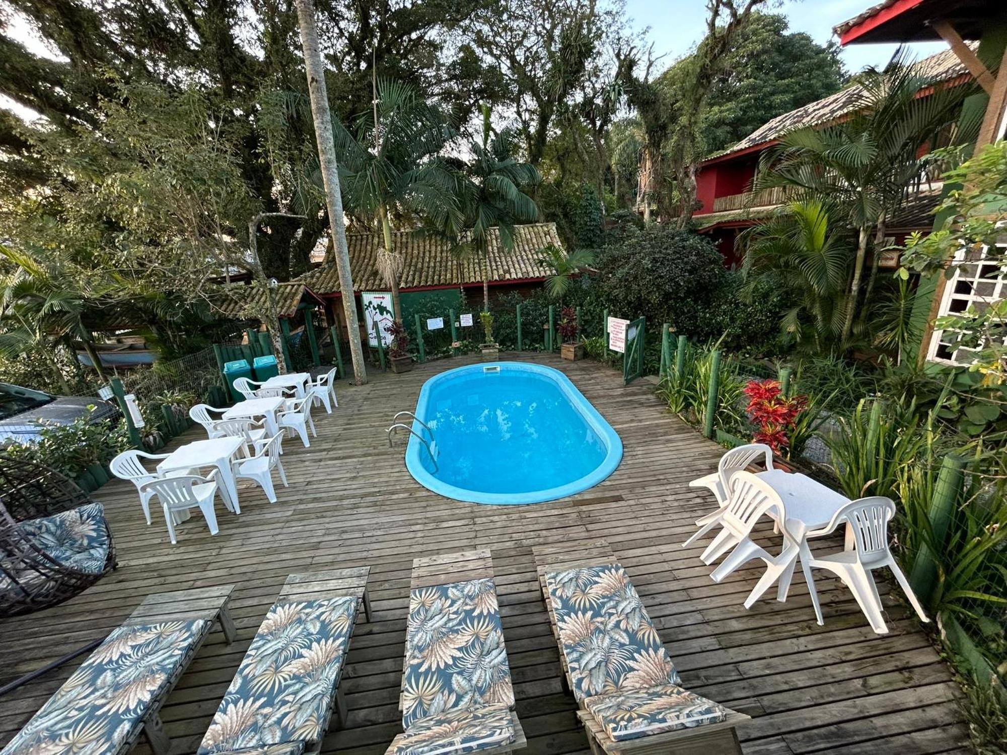 Pousada Canoa Azul Na Praia Da Ferrugem Garopaba Exterior photo